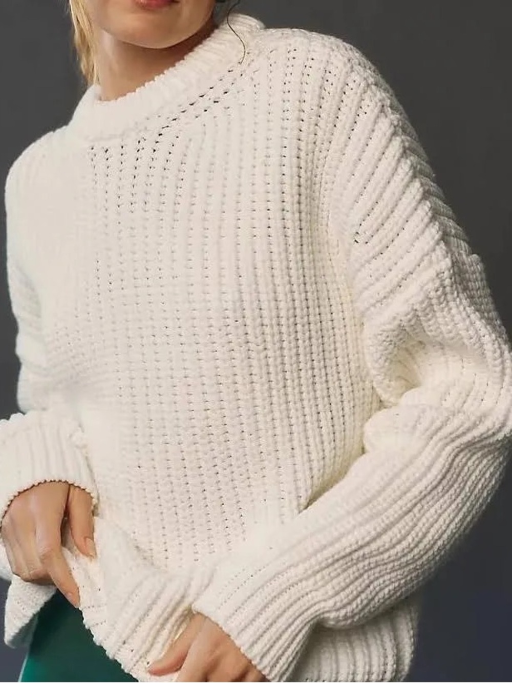 Varley Gracie Knit in Snow White Sz XS NWOT Summer Sweater